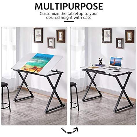 Yaheetech Drafting Table - Tilted Tabletop for India | Ubuy