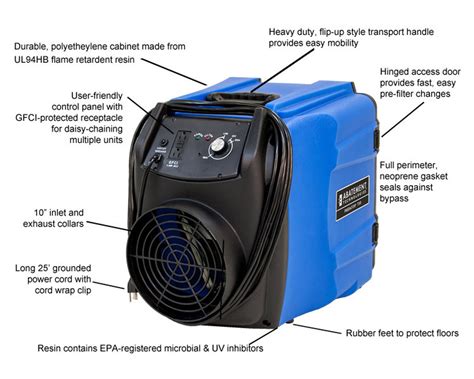 Abatement Technologies Predator 750 Portable Air Scrubber - PRED750