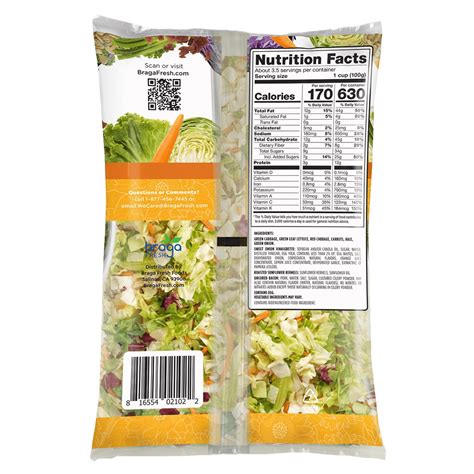 Sunflower Crunch Chopped Salad Kit - Braga Fresh
