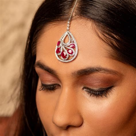 Ruby Diamond Maangtikka – KAJ Fine Jewellery