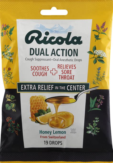 Ricola Honey Lemon Cough Drops Nutrition at Erin Sizemore blog
