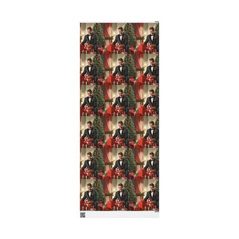 Handsome 1950s Husband Christmas Wrapping Papers, Vintage 1950s ...