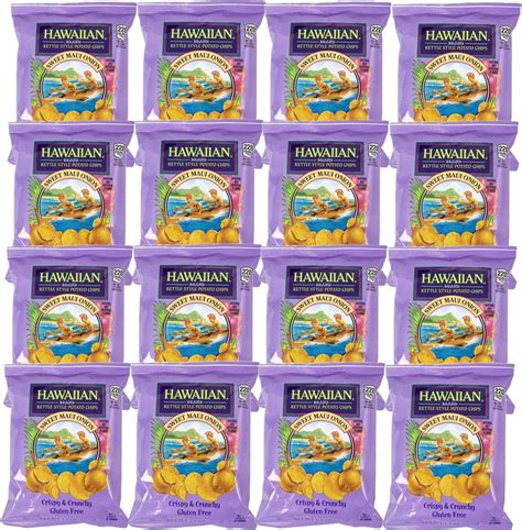 Amazon.com: Hawaiian Brand Kettle Style Potato Chips Surf Pack, 18 ...
