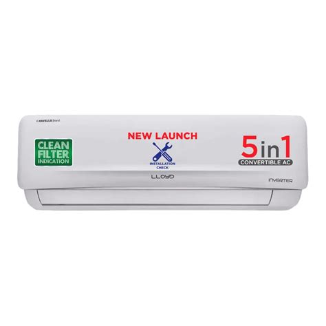 LLYOD Lloyd 2.0 Ton 3 Star Inverter Split AC (5 in 1 Convertible ...