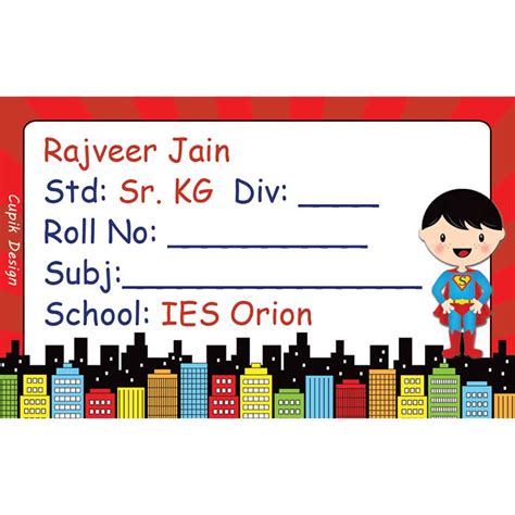 Personalized School Book Labels: Get Organized with Custom Book ...
