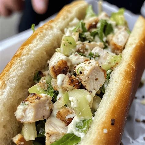 Chopped Chicken Caesar Salad Sandwiches - Foodie Fiber: Easy & Healthy ...