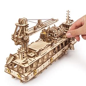 Buy UGears Research Vessel - DIY Model Ship 3D Puzzles for Adults ...