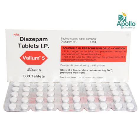 Valium 5 Tablet | Uses, Side Effects, Price | Apollo Pharmacy