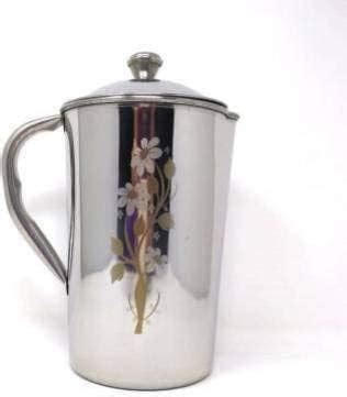 Stainless Steel Water jug with Lid and Handle, 2 liters Pack of 1 ...