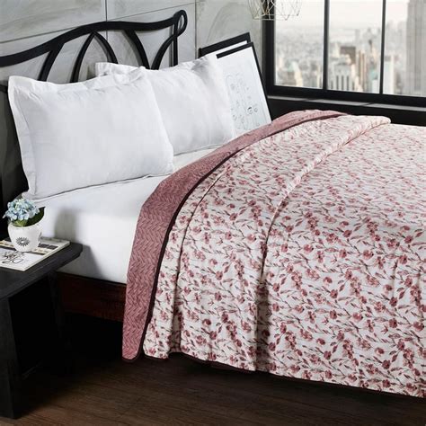 Buy TRIDENT Signature Multicolour Cotton Printed Reversible Double Bed ...