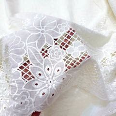 Off-White Cotton Fabric with Floral Cutwork Border – Matching Woman