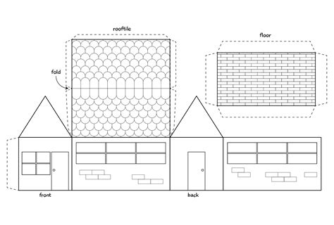 Paper House Template Printable