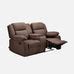 Avalon Twin Brown Fabric Recliner 2 Seater – Duroflex