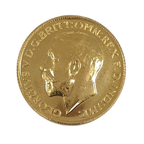 Gold coin - Lira - 8g 21k - King George - ADI Jewelry