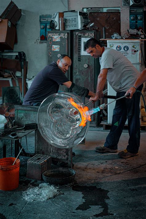 Sculptural coffee tables made from hand-blown Murano glass ...