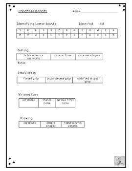 Preschool Assessment | Progress Report | Early Childhood | TPT