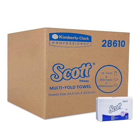 Scott® Multifold Paper Towels (M Fold), 16 Packs, 250 Pulls/Pack ...