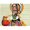 Indian Brand Store ZENRISE Kathakali Hand Painted Art on Woven Bamboo ...