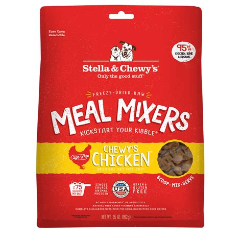 Stella & Chewy's Freeze Dried Raw Chewy's Chicken Meal Mixers High Protein Dry Dog Food Topper ...