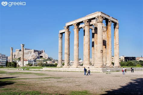Olympian Zeus temple in Athens, Greece