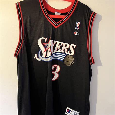 Authentic vintage Allen iverson 76ers Jersey.... - Depop