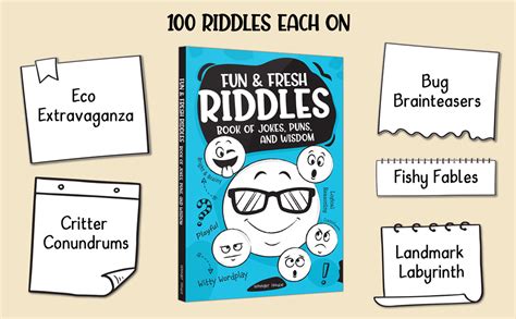 Fun and Fresh Riddles Book of Jokes, Puns, and Wisdom : Wonder House ...