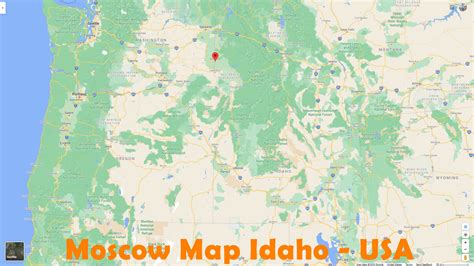 Moscow, Idaho Map