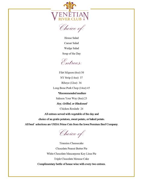 Venetian STEAK-OUT Dinner Night 5:00 pm - 7:40 pm - 9/2/2021 - Venetian ...