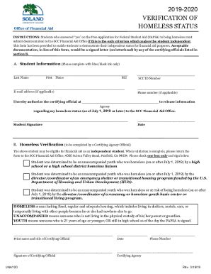 Fillable Online HOMELESS STATUS Fax Email Print - pdfFiller