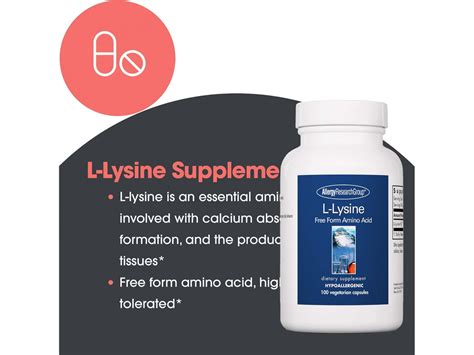 Buy Allergy Research Group L-Lysine Free Form Amino Acid Dietary ...