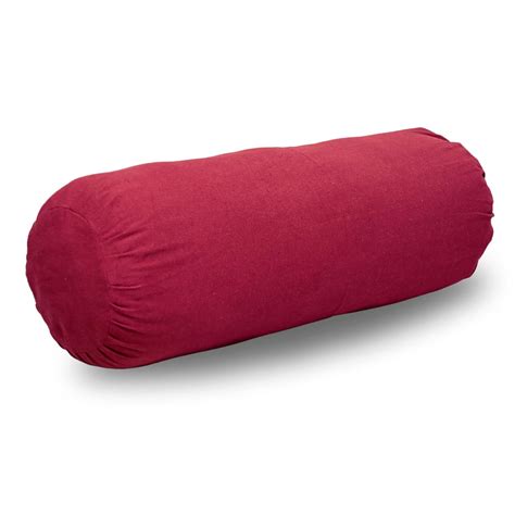 Iyengar Yoga Bolster Pillow | 100% Cotton Filled Cushion for Meditation ...