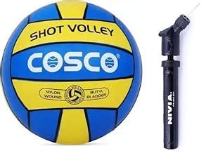 Buy Combo Volleyball (VB 15012 COSCO Shot Volley, Size: 4, + BP-213 ...