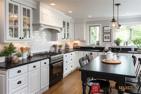 White Cabinets With Black Appliances: 17 Stunning Kitchens