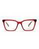 Buy GUESS Women UV-Protected Full-Rim Square Frame-GU5021553066FR | Red ...