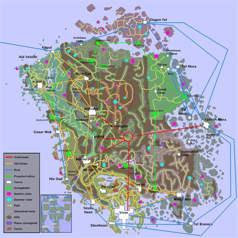 Morrowind Map - Explore the World of Elder Scrolls