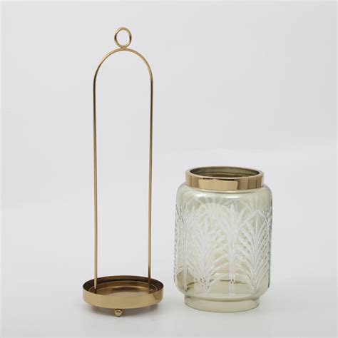 Buy Hoovu Metal & Glass Cylindrical Lantern from Home Centre at just ...