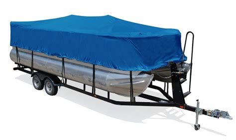 Buy Taylor Made Products Trailerite Full Pontoon Boat Cover O/B (Blue ...
