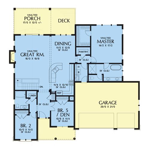 5 Bedroom Ranch Style House Plans
