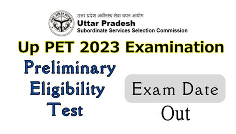 UPSSSC PET 2023 Exam Date Out-See Up PET 2023 Official Exam Date