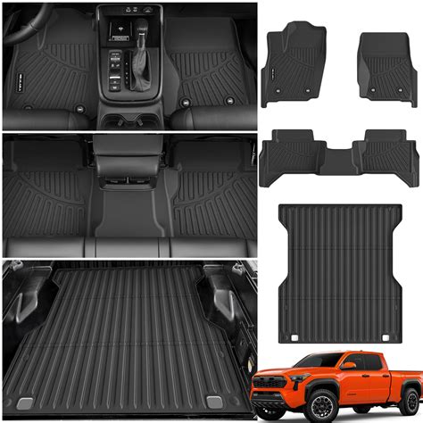 Amazon.com: NIKALAIKA Floor Mats & Truck Bed Mat for 2024 2025 Toyota ...