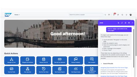 Joule with SAP SuccessFactors Solutions