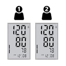 AGARO BP-501A Automatic Digital Blood Pressure Monitor with Dual User ...