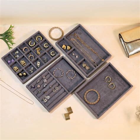 Suede Edit Value Trays – Premium Jewellery Organisers | La Trove