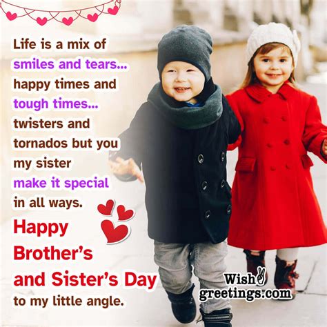 Happy Brother And Sister Day Date at Evelyn Council blog