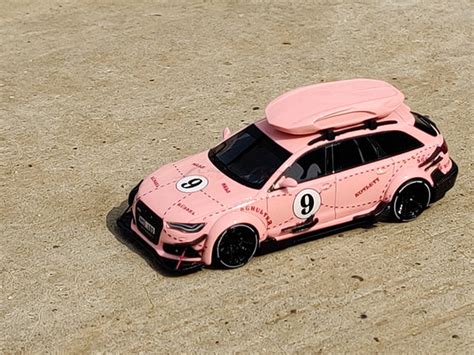 Audi RS6 Avant C7 Pink Pig 1:64 JEC scale model miniature car | Scale ...