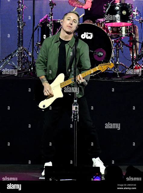 Anaheim, USA. 14th Jan, 2024. Yellowcard - Ryan Key performs onstage at ...