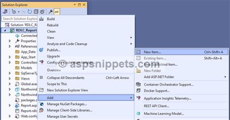 Image result for SQL-based Report Rdlc Visual Studio 2019