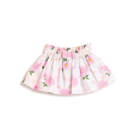 Chicco Girls Printed Mini Skirt White - Bottom – Chicco India