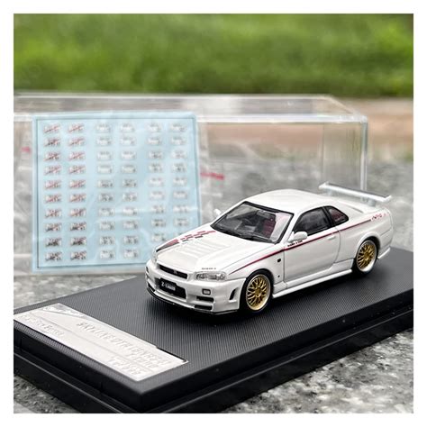 Buy MAQINA Scale Model Vehicles 1:64 For Nissan Skyline R34 GT-R Nismo ...