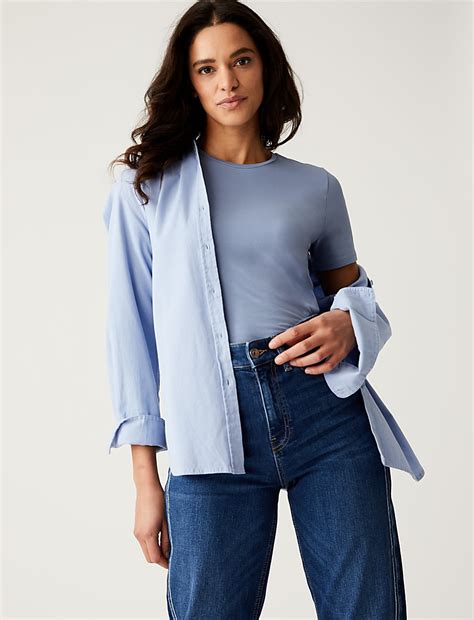 Buy Cotton Rich Slim Fit T-Shirt at Marks & Spencer